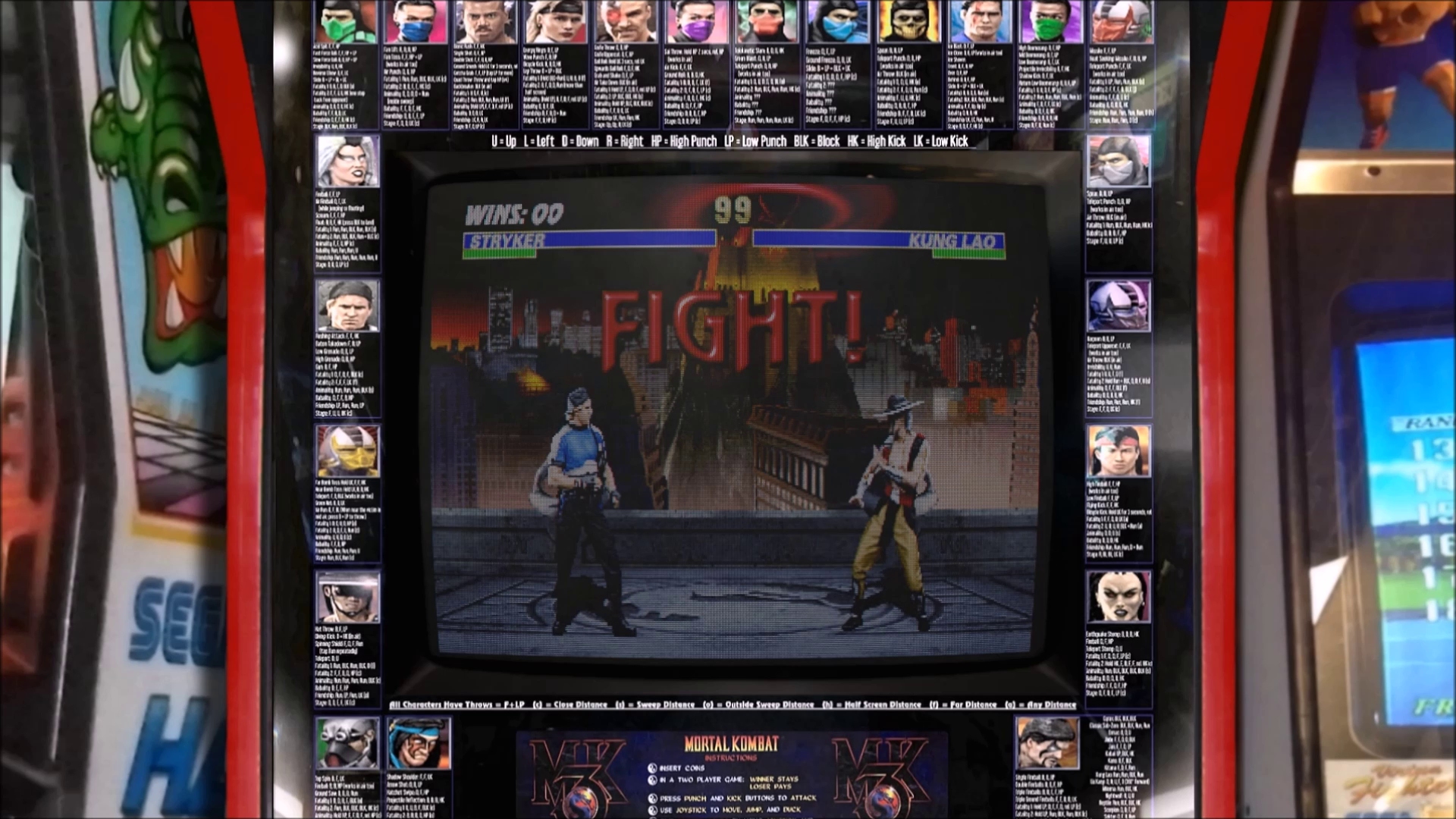 Mortal Kombat 2 Bezel Moves List 