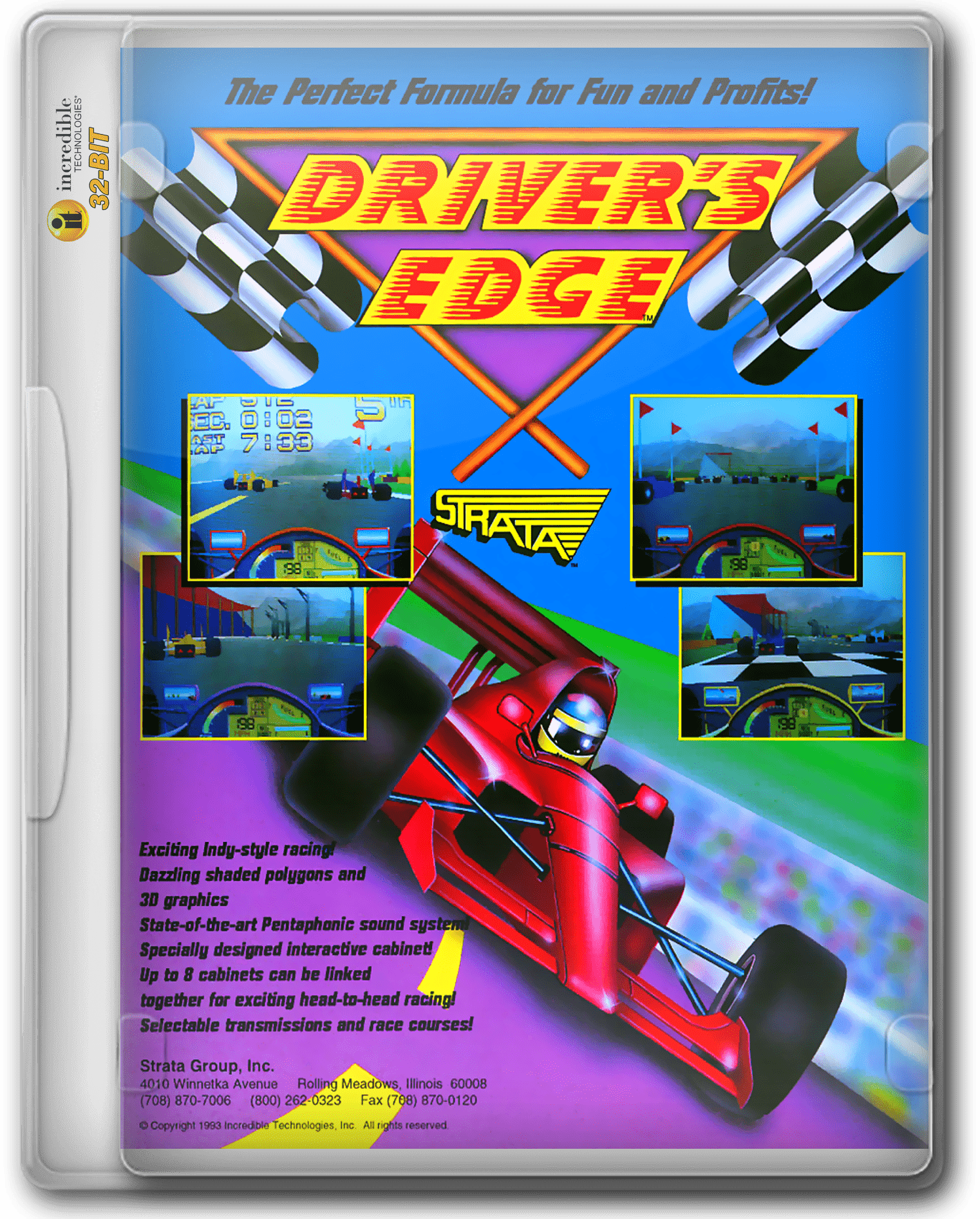INCREDIBLE TECHNOLOGIES ARCADE 2.5D Custom Box Fronts